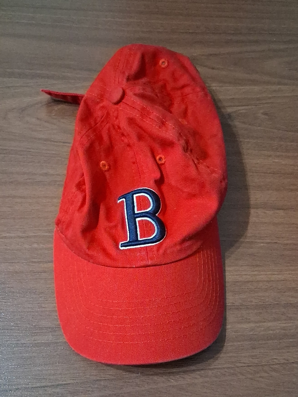 Boston Red Baseball Cap with Embroidered 'B'
